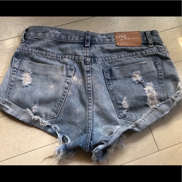 Blue jean shorts - Picture 2 of 6